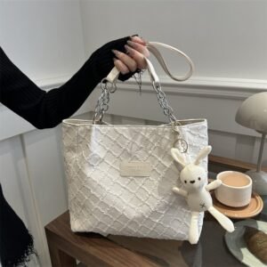 Fashion Horizontal Square Shoulder Tote Bag